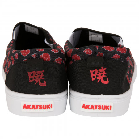 Naruto Akatsuki Cloud Print Slip-On Shoes